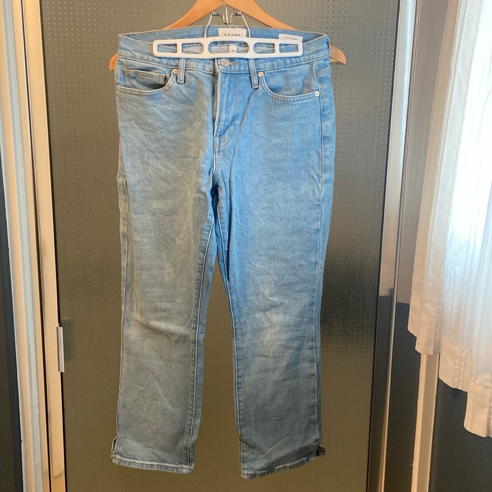 Frame le high straight jeans